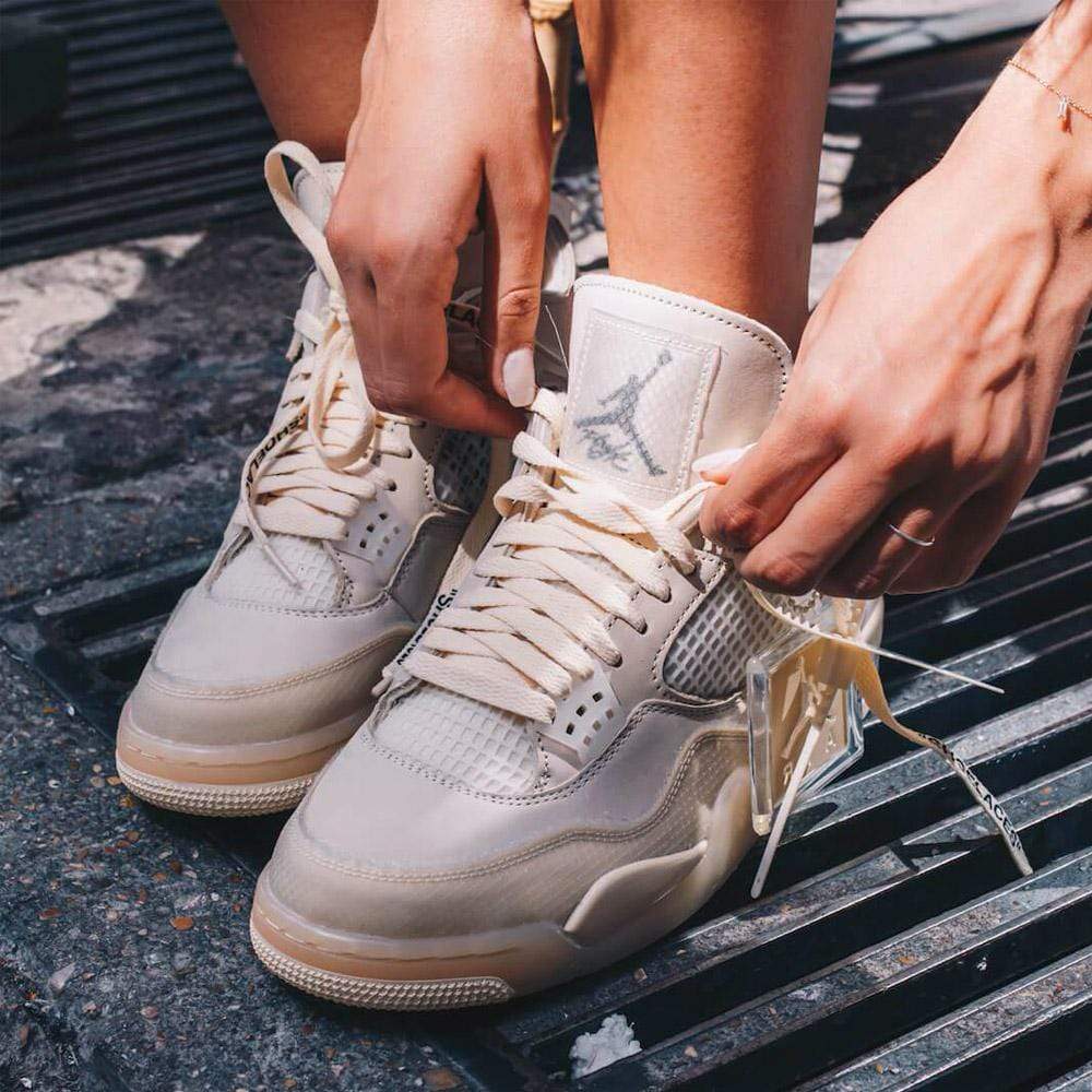 OFF-WHITE X AIR JORDAN 4 RETRO “CREAM:SAIL” 6