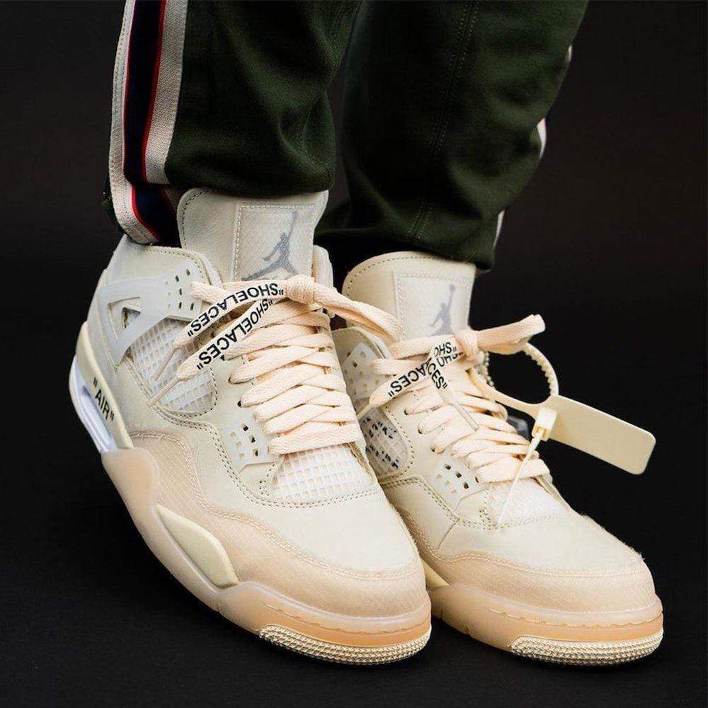 OFF-WHITE X AIR JORDAN 4 RETRO “CREAM:SAIL” 8